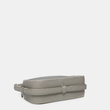 Crossbody bag in recycled materials silver