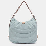 Bag - backpack in recycled and padded materials, blue