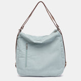 Bag - backpack in recycled and padded materials, blue