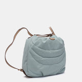 Bag - backpack in recycled and padded materials, blue