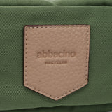 Bandolera en materiales reciclados y acolchados verde