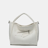 Bolso de mano en materiales reciclados beige