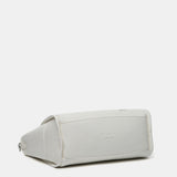 Bolso de mano en materiales reciclados beige