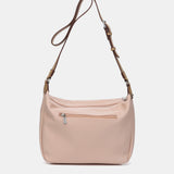 Borsa a tracolla rosa in materiale riciclato