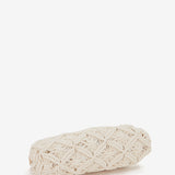 Beige Macramé-Clutch
