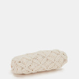 Clutch en macramé beige