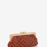 Tasche aus Terrakotta-Macramé.