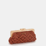 Tasche aus Terrakotta-Macramé.