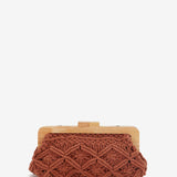 Tasche aus Terrakotta-Macramé.