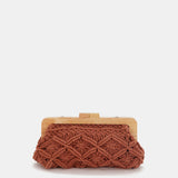 Tasche aus Terrakotta-Macramé.