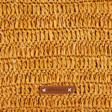 Bolso en fibras naturales en naranja