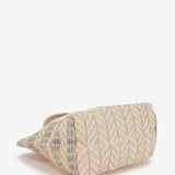 Bolsa de playa con estampado en gris