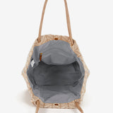 Bolsa de playa con estampado en gris