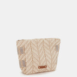 Neceser con estampado en gris