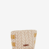 Neceser con estampado en amarillo