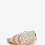 Neceser con estampado en amarillo