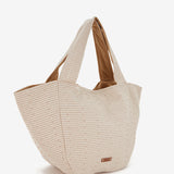Bolsa de playa con estampado en camel