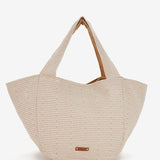 Bolsa de playa con estampado en camel