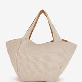 Bolsa de playa con estampado en camel