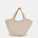 Bolsa de playa con estampado en camel