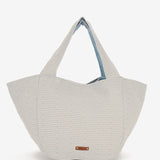 Bolsa de playa con estampado en azul