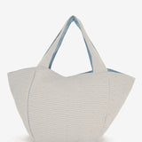 Bolsa de playa con estampado en azul