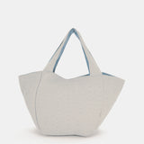 Borsa da spiaggia con stampa blu