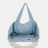 Borsa da spiaggia con stampa blu
