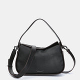 Bolso de hombro pequeño en materiales reciclados negro