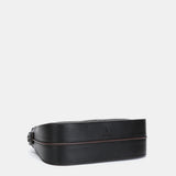 Bolso de hombro pequeño en materiales reciclados negro