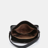 Bolso de hombro pequeño en materiales reciclados negro