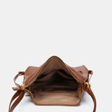 Multifunctional bag made from recycled materials cognac