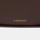 Brown recycled material shoulder bag