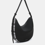 Borsa a tracolla in materiali riciclati neri