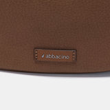 Brown recycled material shoulder bag