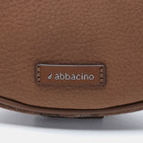 Brown recycled material shoulder bag