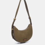 Green recycled material shoulder bag