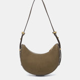 Green recycled material shoulder bag