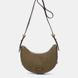 Green recycled material shoulder bag