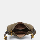 Green recycled material shoulder bag