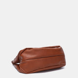 Bolso de hombro en materiales reciclados cognac
