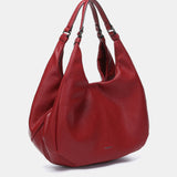 Bolso de hombro en materiales reciclados rojo