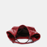 Bolso de hombro en materiales reciclados rojo