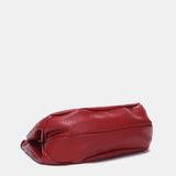 Bolso de hombro en materiales reciclados rojo