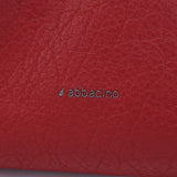 Bolso de hombro en materiales reciclados rojo