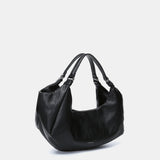 Bolso de mano en materiales reciclados negro