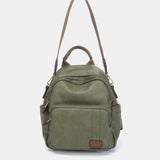 Mochila en materiales reciclados verde
