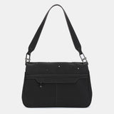 Borsa a tracolla in materiali riciclati neri