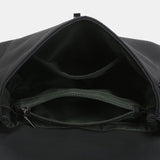 Borsa a tracolla in materiali riciclati neri