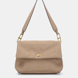 Borsa a tracolla in materiali riciclati beige